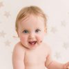 blue eyed baby at Huntingdon cake smash photography session