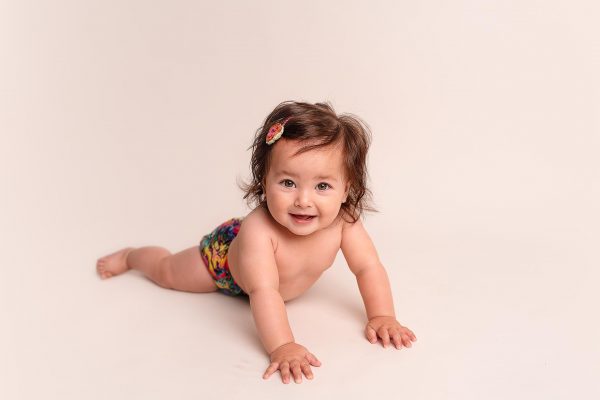 baby in cloth nappy Huntingdon baby photography
