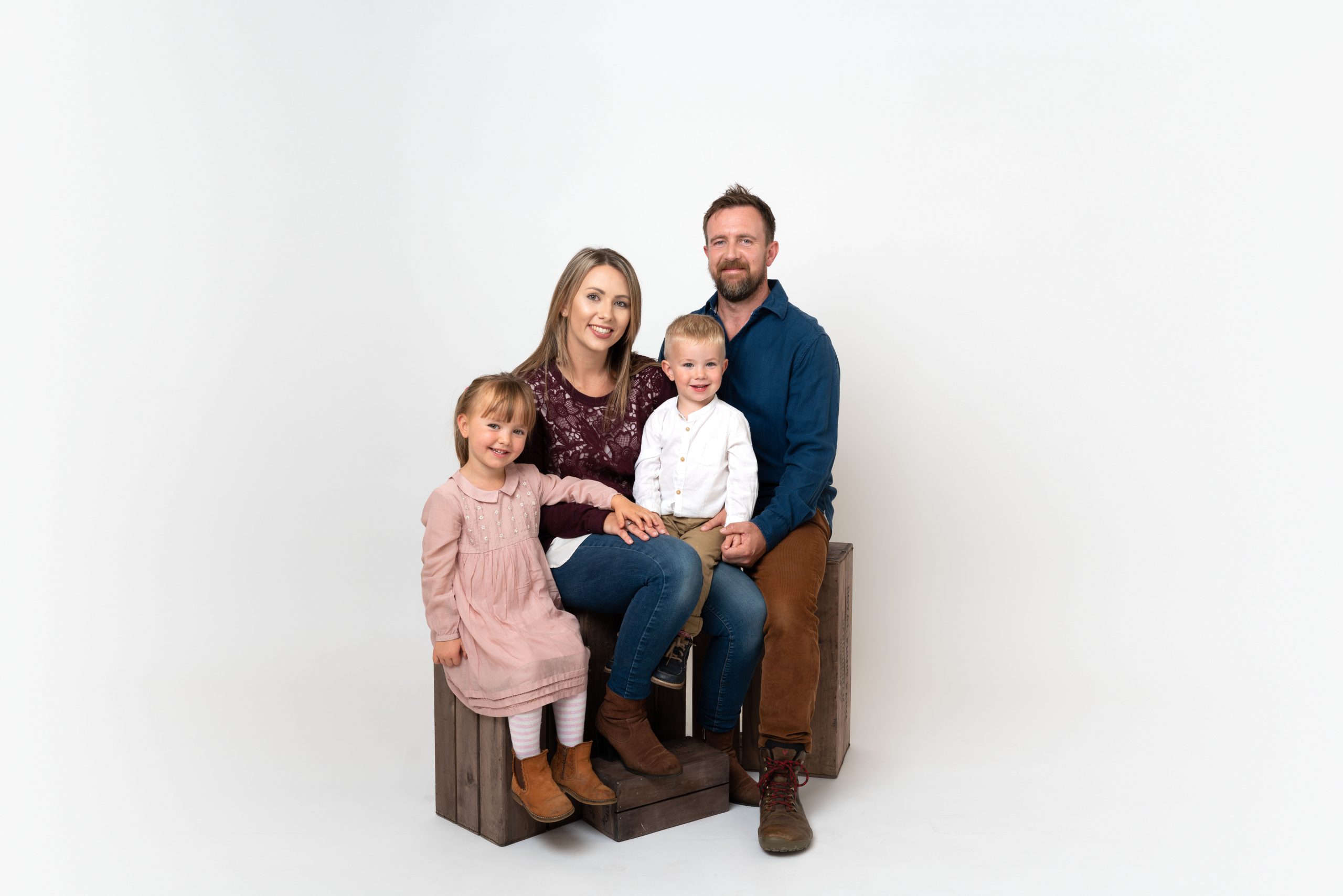 family studio photography session in Huntingdon